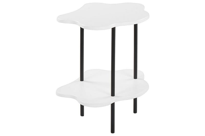 Yokley Sivupöytä 48 cm - Valkoinen/Musta - Huonekalut - Pöytä & ruokailuryhmä - Apupöytä & sivupöytä - Tarjotinpöytä & pikkupöytä