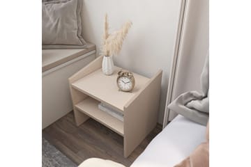 Zalric Yöpöytä 45 cm - Beige - Huonekalut - Pöytä & ruokailuryhmä - Apupöytä & sivupöytä - Yöpöytä