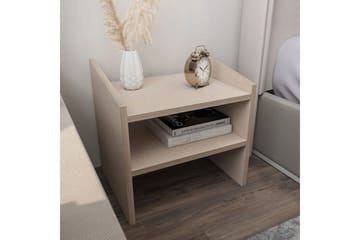 Zalric Yöpöytä 45 cm - Beige - Huonekalut - Pöytä & ruokailuryhmä - Apupöytä & sivupöytä - Yöpöytä