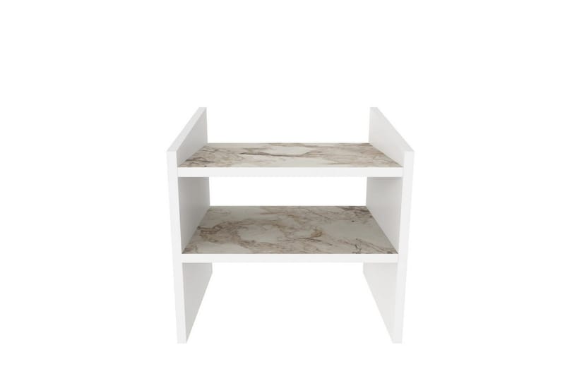 Zalric Yöpöytä 45 cm, Valkoinen