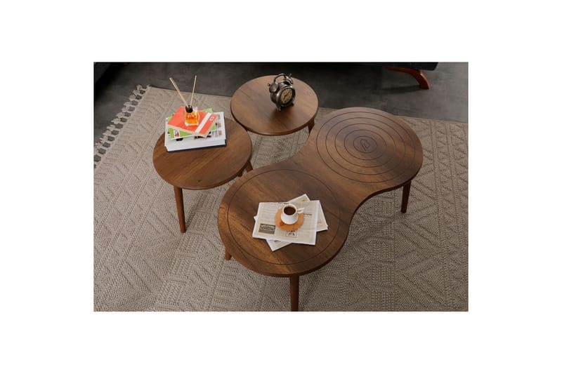 Zalvar Sarjapöytä 100 cm - Hiekka - Huonekalut - Pöytä & ruokailuryhmä - Apupöytä & sivupöytä - Sarjapöytä