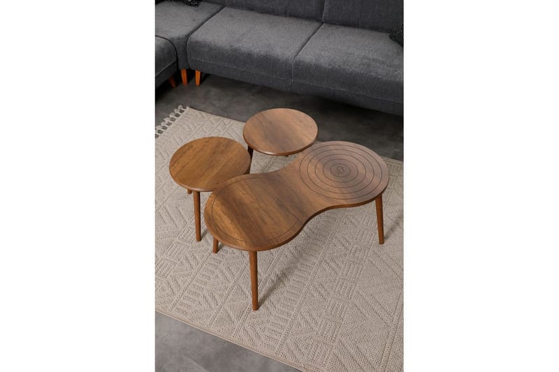 Zalvar Sarjapöytä 100 cm - Hiekka - Huonekalut - Pöytä & ruokailuryhmä - Apupöytä & sivupöytä - Sarjapöytä