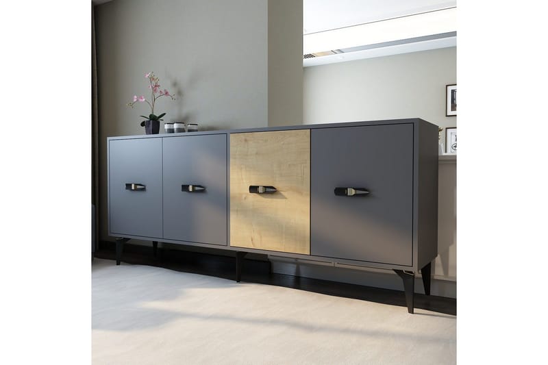 Zaven Konsolipöytä 180 cm - Antrasiitti - Huonekalut - Pöytä & ruokailuryhmä - Apupöytä & sivupöytä - Konsolipöytä