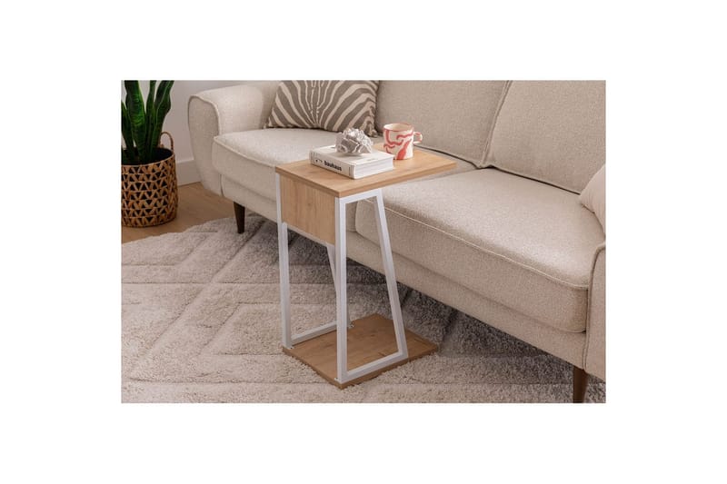 Zeric Sivupöytä 30 cm - Sininen/Valkoinen - Huonekalut - Pöytä & ruokailuryhmä - Apupöytä & sivupöytä - Tarjotinpöytä & pikkupöytä