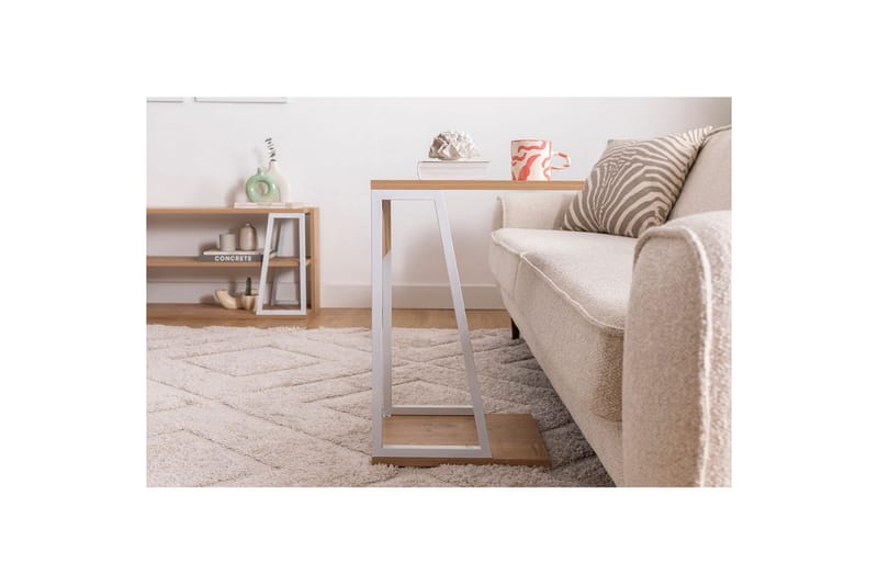 Zeric Sivupöytä 30 cm - Sininen/Valkoinen - Huonekalut - Pöytä & ruokailuryhmä - Apupöytä & sivupöytä - Tarjotinpöytä & pikkupöytä