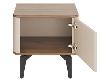 Zeyrin Yöpöytä 48 cm - Beige|ruskea|musta - Huonekalut - Pöytä & ruokailuryhmä - Apupöytä & sivupöytä - Yöpöytä