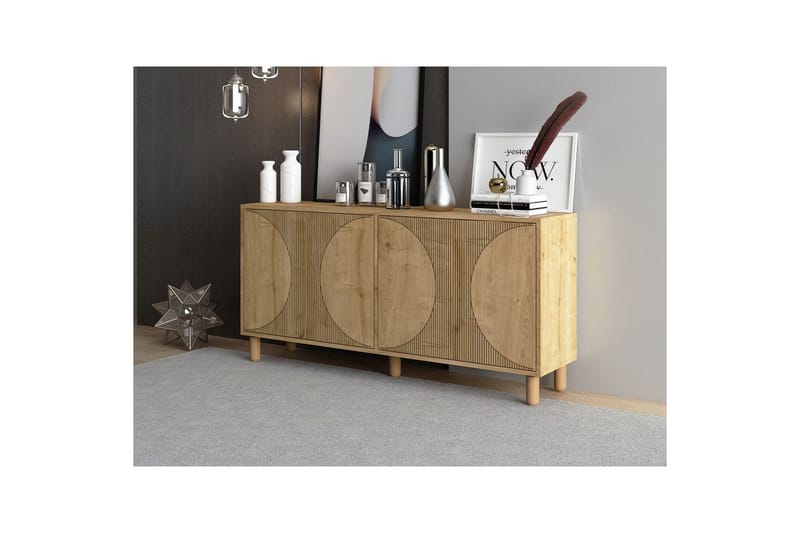 Zyric Konsolipöytä 150 cm - Tammi - Huonekalut - Pöytä & ruokailuryhmä - Apupöytä & sivupöytä - Konsolipöytä