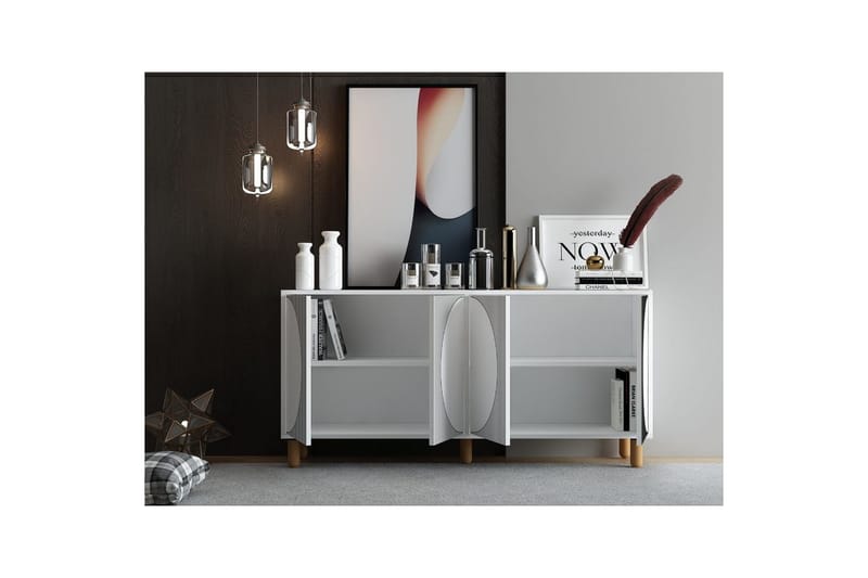 Zyric Konsolipöytä 150 cm - Valkoinen - Huonekalut - Pöytä & ruokailuryhmä - Apupöytä & sivupöytä - Konsolipöytä