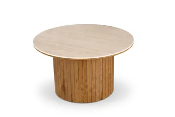 Arvo pyöreä sohvapöytä 80 cm - Tammi - Huonekalut - Pöytä & ruokailuryhmä - Sohvapöytä