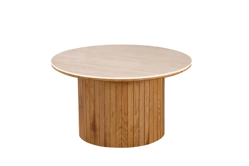 Arvo pyöreä sohvapöytä 80 cm, Tammi