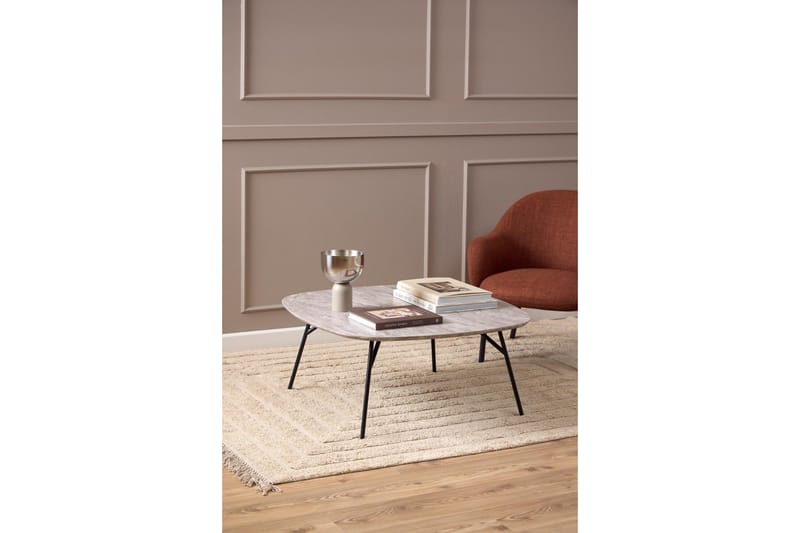 Arwina Sohvapöytä 90 cm - Harmaa - Huonekalut - Pöytä & ruokailuryhmä - Sohvapöytä