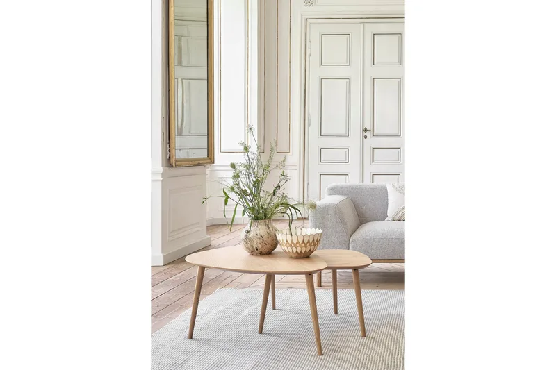 Asiya Sohvapöytä 70 cm - Beige - Huonekalut - Pöytä & ruokailuryhmä - Apupöytä & sivupöytä - Sarjapöytä