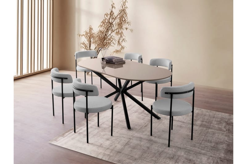 Aura Ruokapöytä 180 cm Suorakulmainen - Ruskea - Huonekalut - Pöytä & ruokailuryhmä - Ruokapöydät & keittiön pöydät