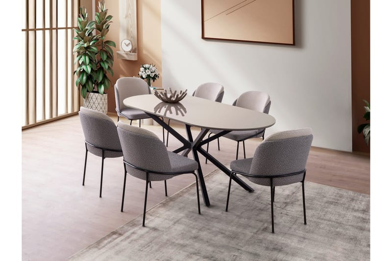 Aura Ruokapöytä 180 cm Suorakulmainen - Ruskea - Huonekalut - Pöytä & ruokailuryhmä - Ruokapöydät & keittiön pöydät