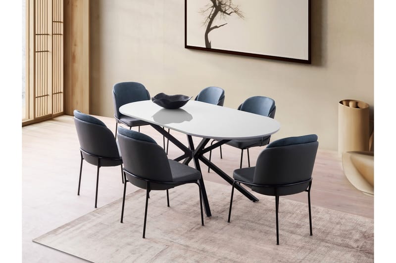 Aura Ruokapöytä 180 cm Suorakulmainen - Vaaleanharmaa - Huonekalut - Pöytä & ruokailuryhmä - Ruokapöydät & keittiön pöydät