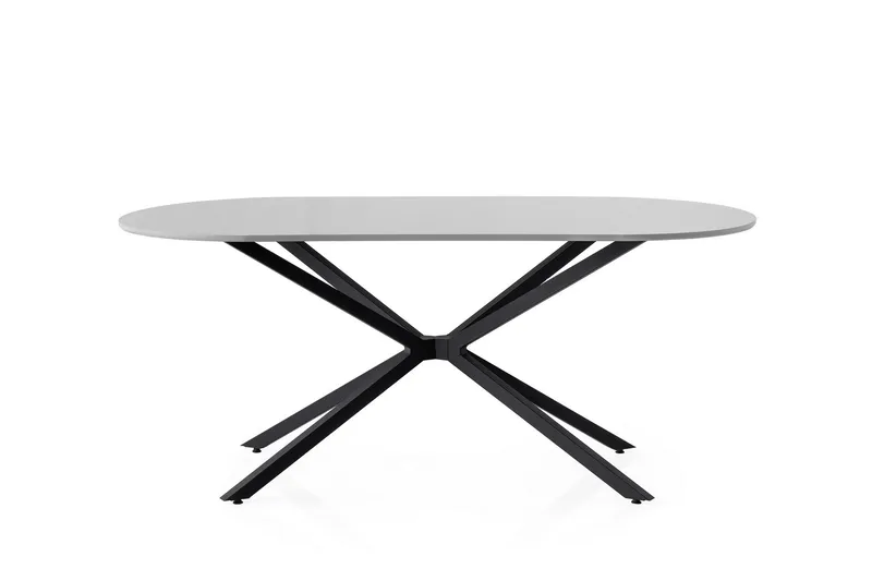 Aura Ruokapöytä 180 cm Suorakulmainen, Vaaleanharmaa