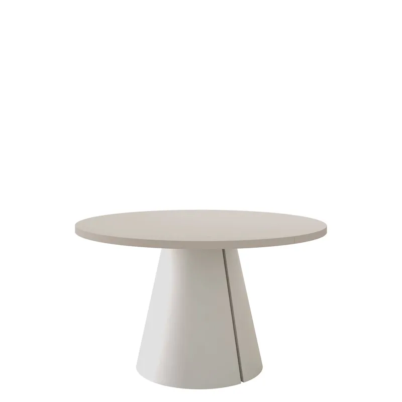 Aurion Pyöreä jatkettava ruokapöytä 120-196 cm - beige - Huonekalut - Pöytä & ruokailuryhmä - Ruokapöydät & keittiön pöydät