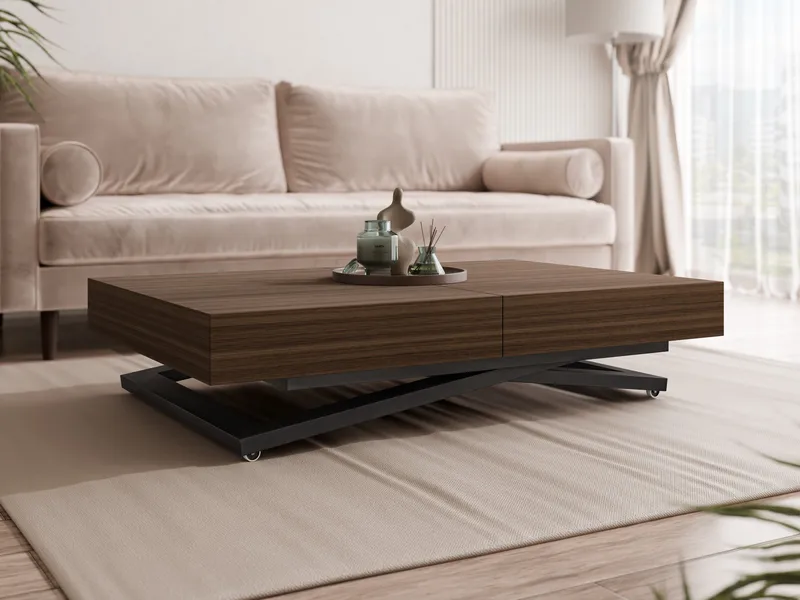 Avendi jatkettava sohvapöytä 200 cm - musta, ruskea - Huonekalut - Pöytä & ruokailuryhmä - Sohvapöytä