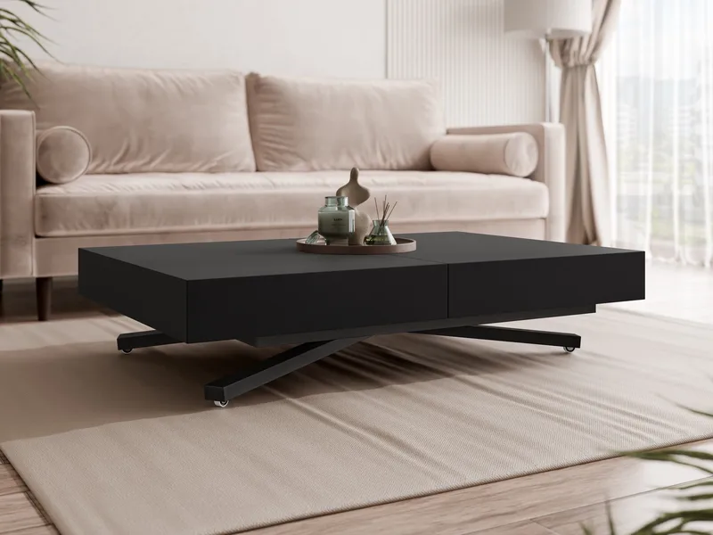 Avendi jatkettava sohvapöytä 200 cm - musta - Huonekalut - Pöytä & ruokailuryhmä - Sohvapöytä