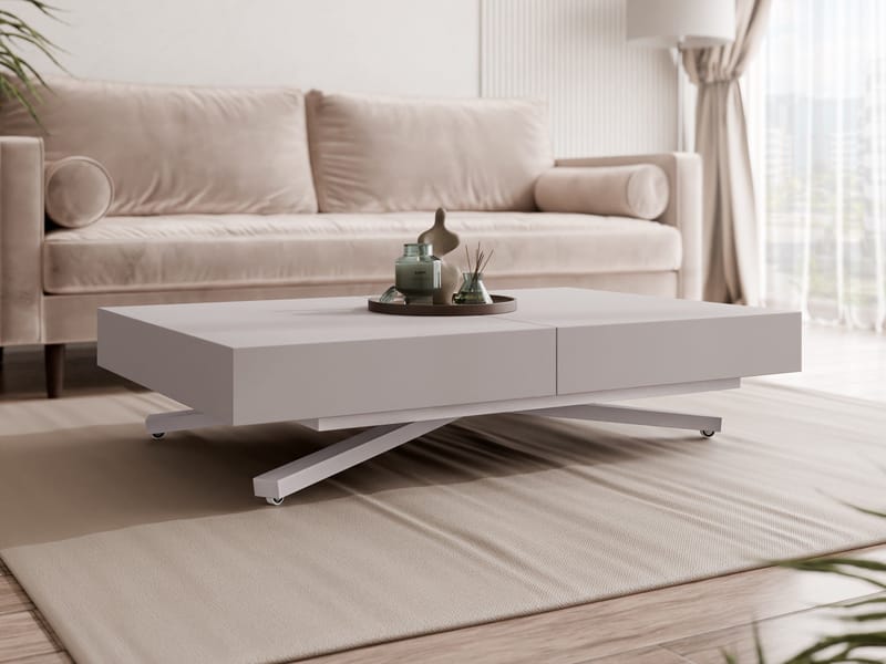 Avendi sohvapöytä 120 cm - Hopea, beige - Huonekalut - Pöytä & ruokailuryhmä - Sohvapöytä