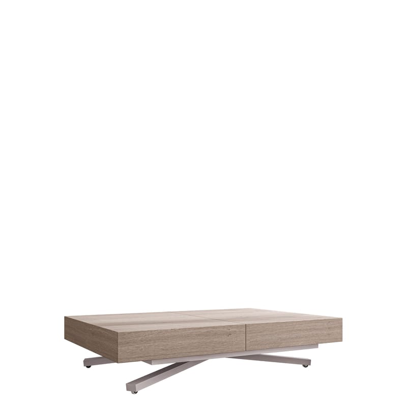 Avendi sohvapöytä 120 cm, Hopea/ vaaleanruskea