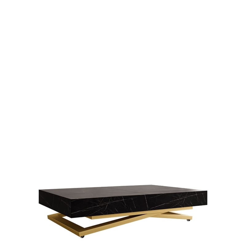 Avendi sohvapöytä 120 cm - Kulta, musta marmori - Huonekalut - Pöytä & ruokailuryhmä - Sohvapöytä