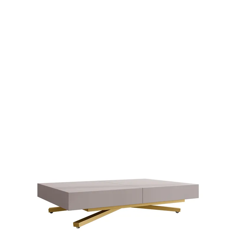 Avendi sohvapöytä 120 cm, Kulta/beige