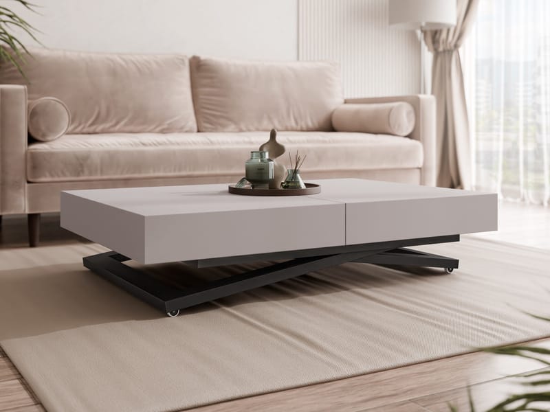 Avendi sohvapöytä 120 cm - Musta, beige - Huonekalut - Pöytä & ruokailuryhmä - Sohvapöytä