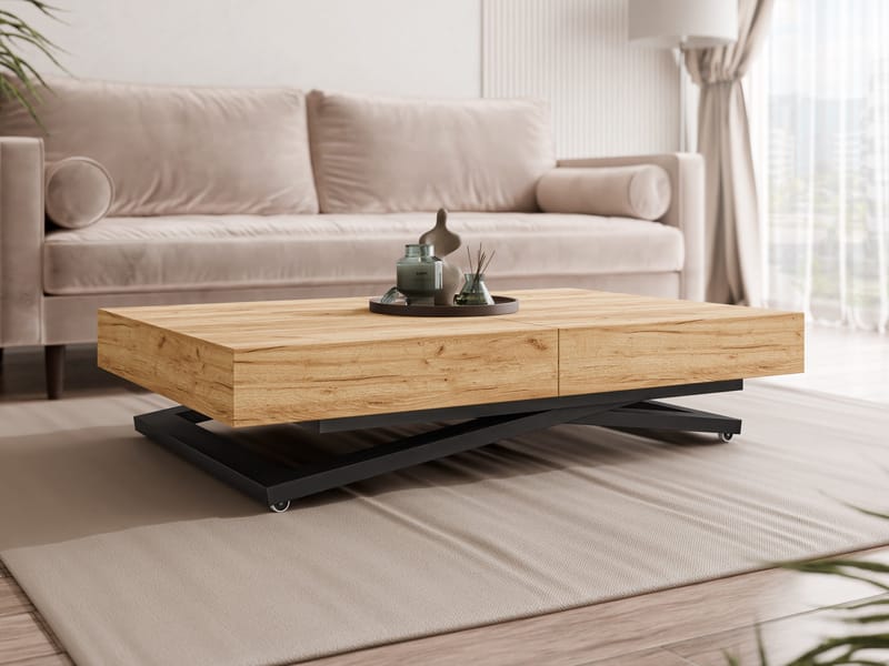 Avendi sohvapöytä 120 cm - Musta, luonnonvärinen - Huonekalut - Pöytä & ruokailuryhmä - Sohvapöytä