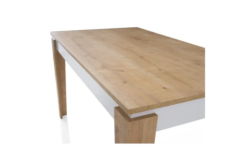 Azoula Ruokapöytä 140 cm Suorakulmainen - Tammi/Valkoinen - Huonekalut - Pöytä & ruokailuryhmä - Ruokapöydät & keittiön pöydät