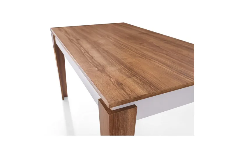 Azoula Ruokapöytä 140 cm Suorakulmainen - Pähkinä/Valkoinen - Huonekalut - Pöytä & ruokailuryhmä - Ruokapöydät & keittiön pöydät