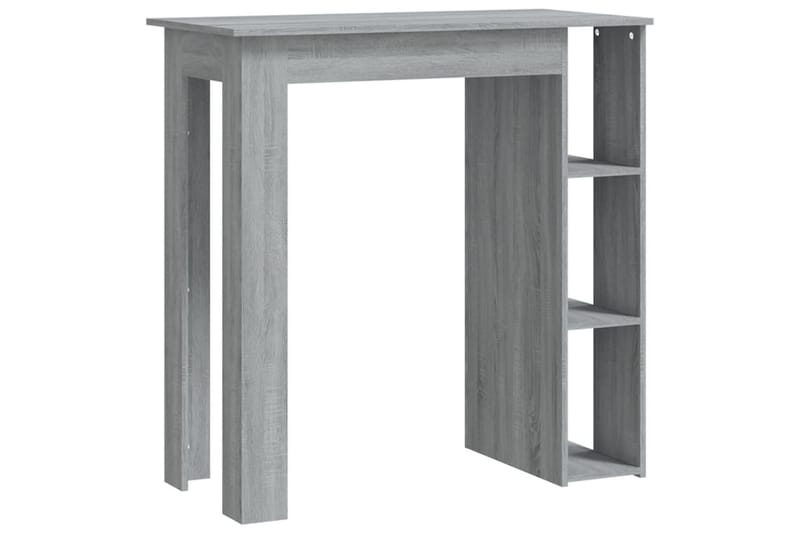 Baaripöytä hyllyllä harmaa Sonoma 102x50x103,5 cm lastulevy - Harmaa - Huonekalut - Pöytä & ruokailuryhmä - Baaripöytä