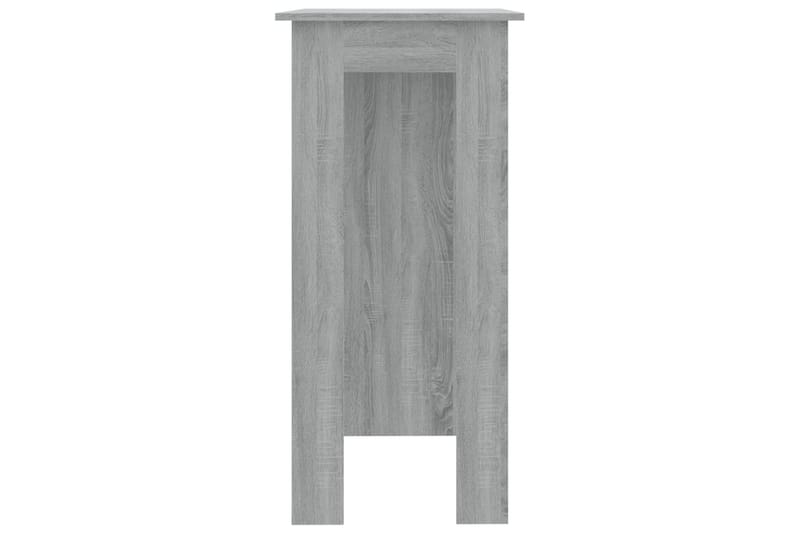 Baaripöytä hyllyllä harmaa Sonoma 102x50x103,5 cm lastulevy - Harmaa - Huonekalut - Pöytä & ruokailuryhmä - Baaripöytä