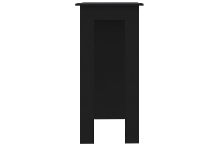 Baaripöytä hyllyllä musta 102x50x103,5 cm lastulevy - Musta - Baaripöytä