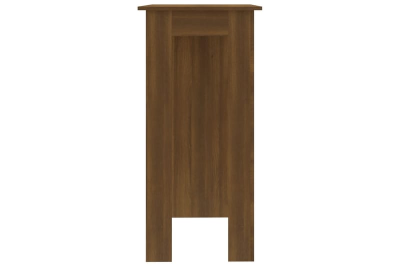 Baaripöytä hyllyllä ruskea tammi 102x50x103,5 cm lastulevy - Ruskea - Huonekalut - Pöytä & ruokailuryhmä - Baaripöytä