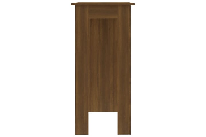 Baaripöytä hyllyllä ruskea tammi 102x50x103,5 cm lastulevy - Ruskea - Baaripöytä