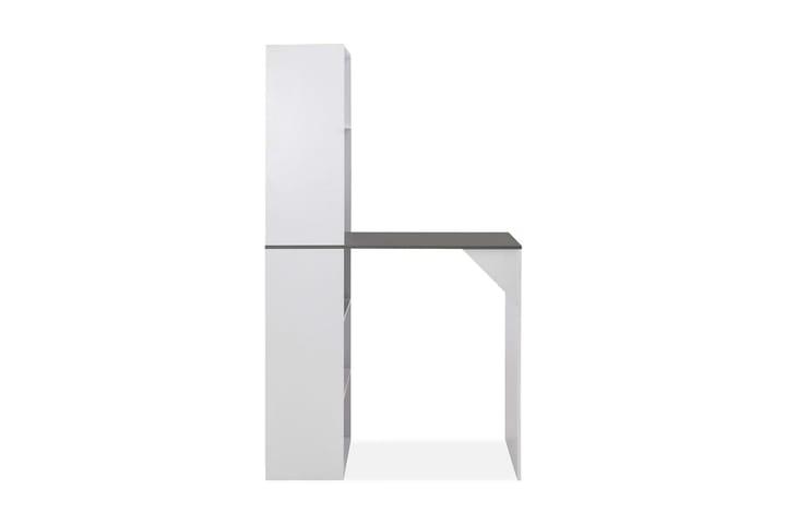 Baaripöytä kaapilla valkoinen 115x59x200 cm - Valkoinen - Baaripöytä