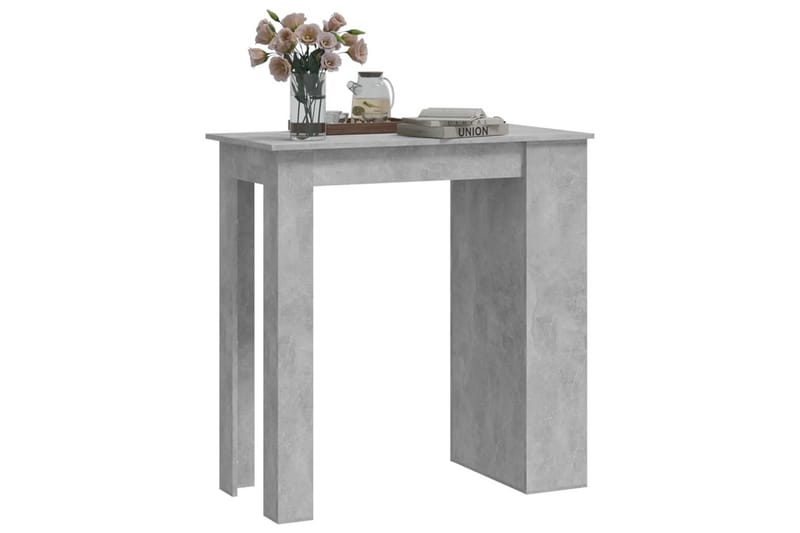 Baaripöytä säilytystelineellä betoninharmaa 102x50x103,5 cm - Harmaa - Huonekalut - Pöytä & ruokailuryhmä - Baaripöytä