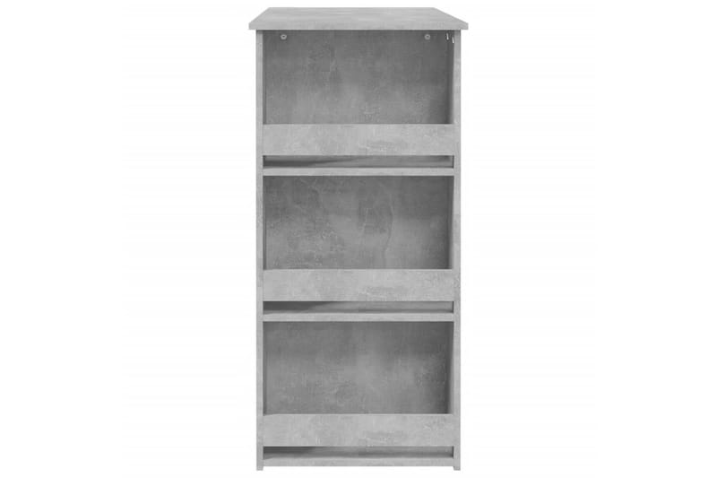 Baaripöytä säilytystelineellä betoninharmaa 102x50x103,5 cm - Harmaa - Huonekalut - Pöytä & ruokailuryhmä - Baaripöytä