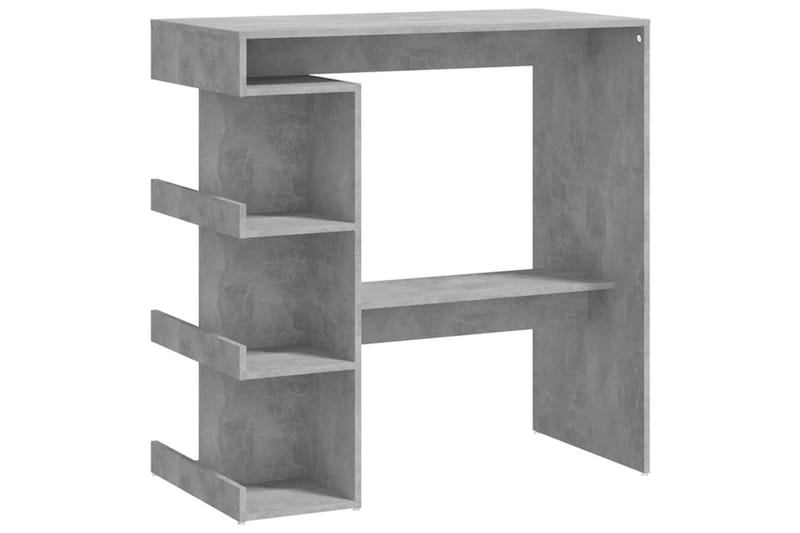 Baaripöytä säilytystelineellä harmaa 100x50x101,5 cm lastule - Harmaa - Huonekalut - Pöytä & ruokailuryhmä - Baaripöytä