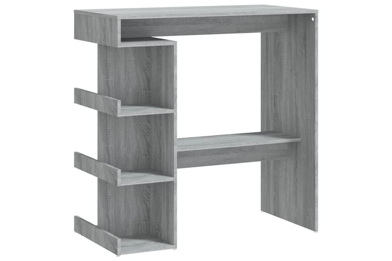 Baaripöytä säilytystelineellä harmaa Sonoma 100x50x101,5 cm - Harmaa - Huonekalut - Pöytä & ruokailuryhmä - Baaripöytä