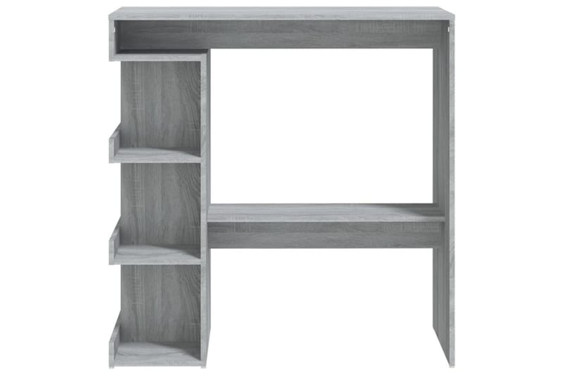 Baaripöytä säilytystelineellä harmaa Sonoma 100x50x101,5 cm - Harmaa - Huonekalut - Pöytä & ruokailuryhmä - Baaripöytä