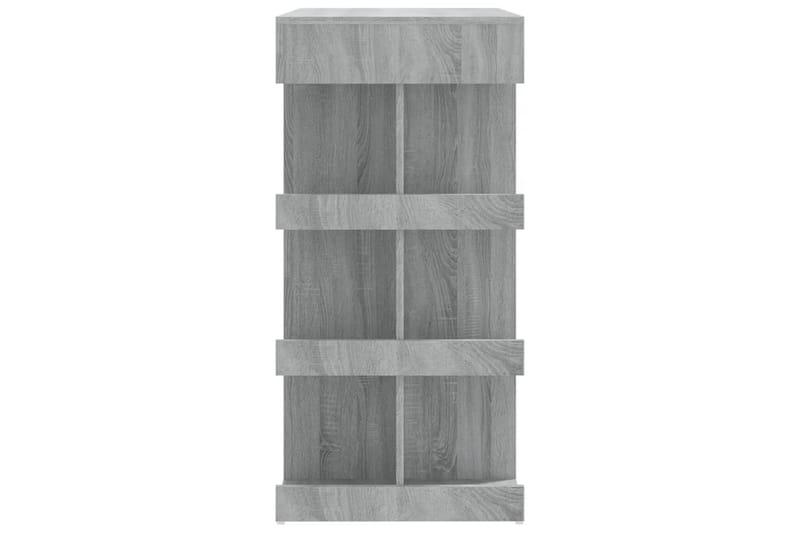 Baaripöytä säilytystelineellä harmaa Sonoma 100x50x101,5 cm - Harmaa - Huonekalut - Pöytä & ruokailuryhmä - Baaripöytä