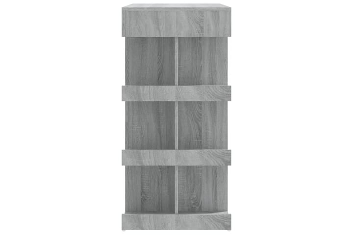Baaripöytä säilytystelineellä harmaa Sonoma 100x50x101,5 cm - Harmaa - Baaripöytä