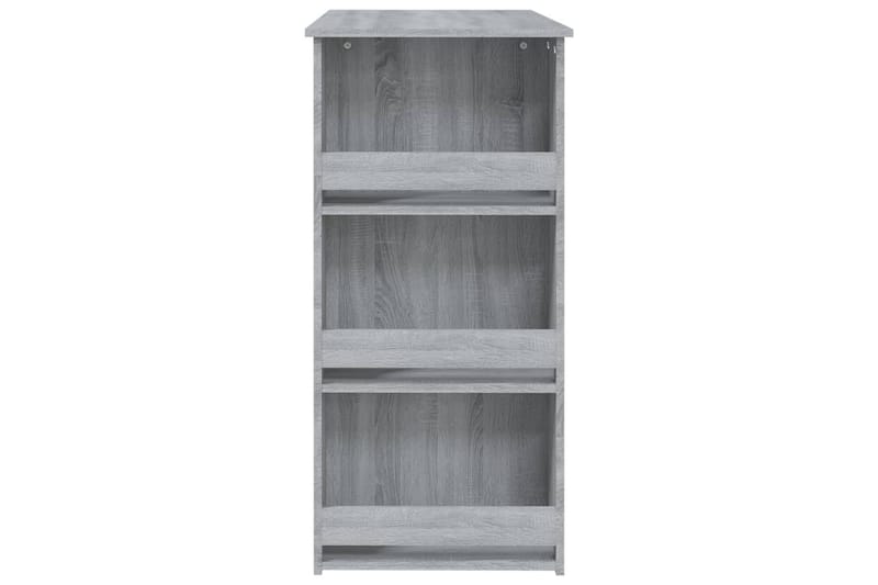 Baaripöytä säilytystelineellä harmaa Sonoma 102x50x103,5cm l - Harmaa - Huonekalut - Pöytä & ruokailuryhmä - Baaripöytä