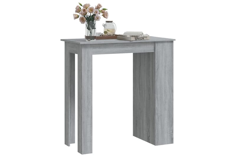 Baaripöytä säilytystelineellä harmaa Sonoma 102x50x103,5cm l - Harmaa - Huonekalut - Pöytä & ruokailuryhmä - Baaripöytä