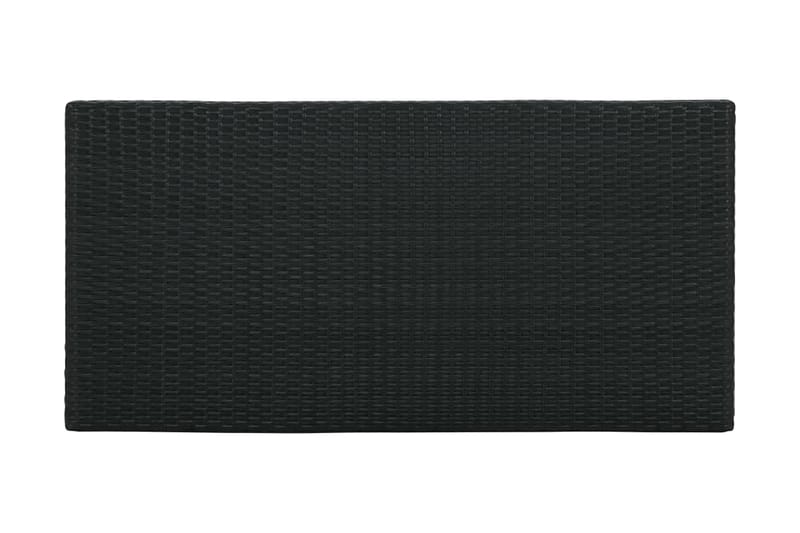 Baaripöytä säilytystelineellä musta 120x60x110 cm - Musta - Huonekalut - Pöytä & ruokailuryhmä - Baaripöytä