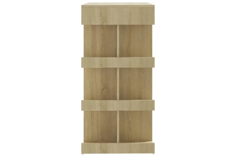 Baaripöytä säilytystelineellä tammi 100x50x101,5 cm lastulev - Ruskea - Huonekalut - Pöytä & ruokailuryhmä - Baaripöytä