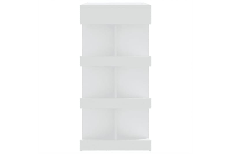 Baaripöytä säilytystelineellä valk. 100x50x101,5 cm lastulev - Valkoinen - Huonekalut - Pöytä & ruokailuryhmä - Baaripöytä
