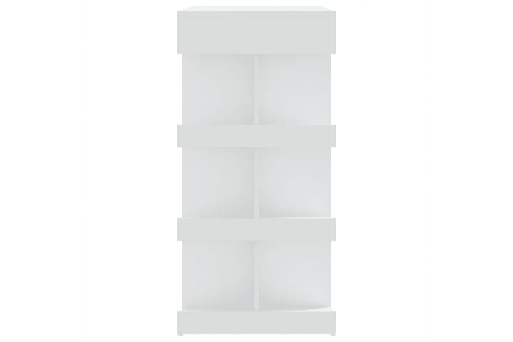 Baaripöytä säilytystelineellä valk. 100x50x101,5 cm lastulev - Valkoinen - Baaripöytä